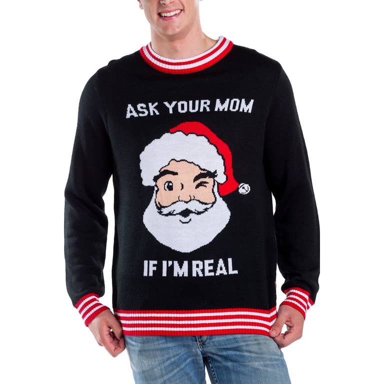 Load image into Gallery viewer, Ask Your Mom If I&amp;#39;m Real Sweater
