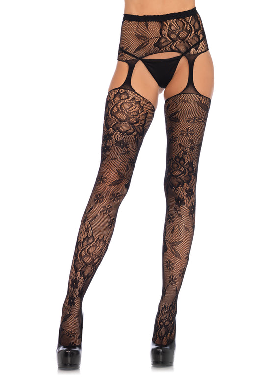 Chelsea Lace Floral Stockings