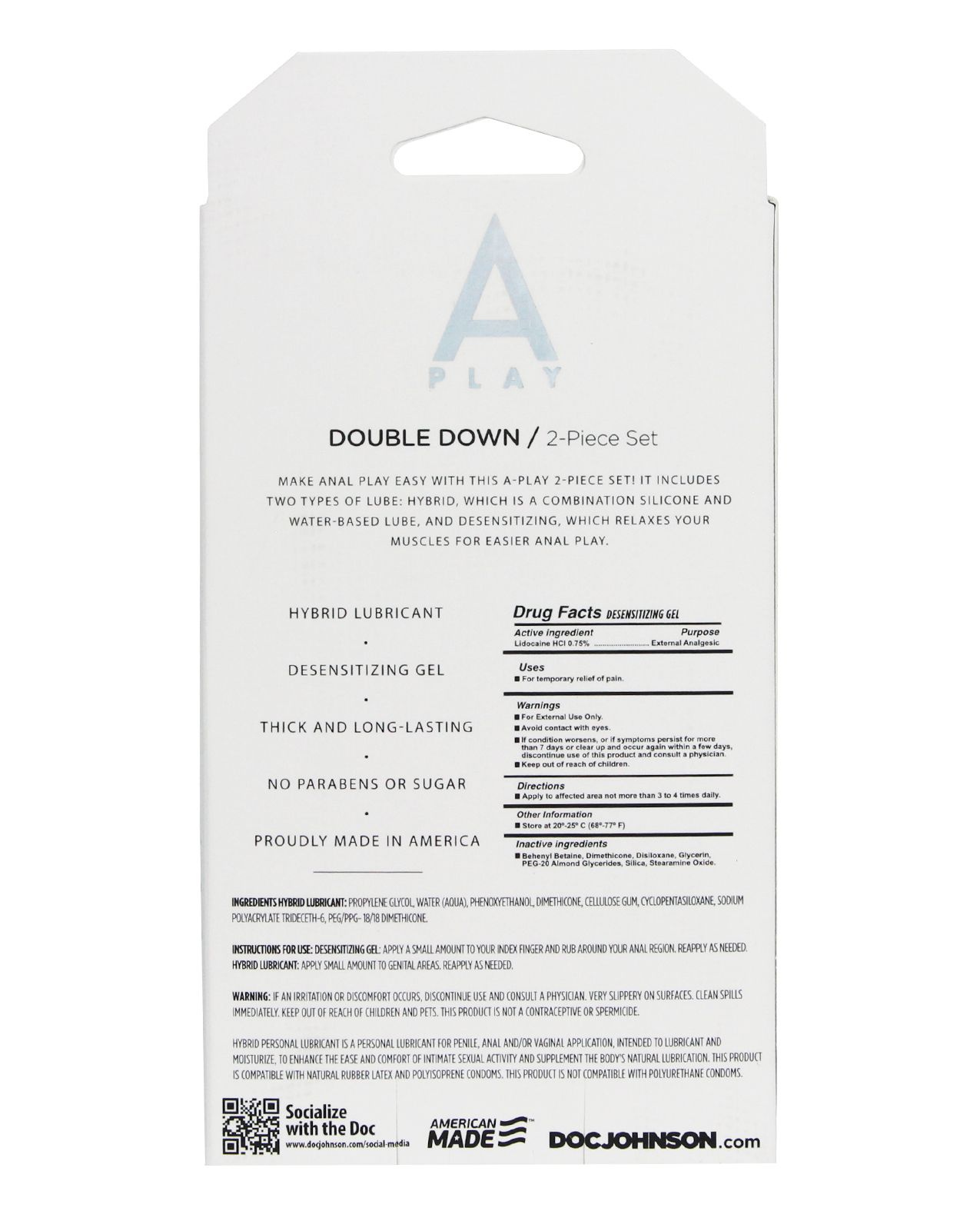 A Play - Double Down Hybrid Lubricant Set