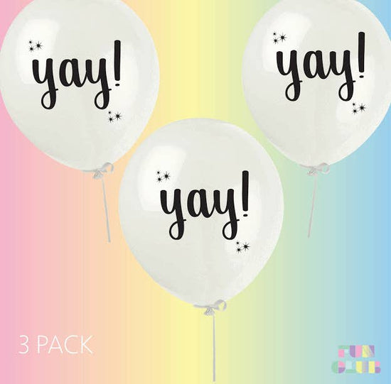 Load image into Gallery viewer, Yay! Party Latex Balloons | 3 Pack
