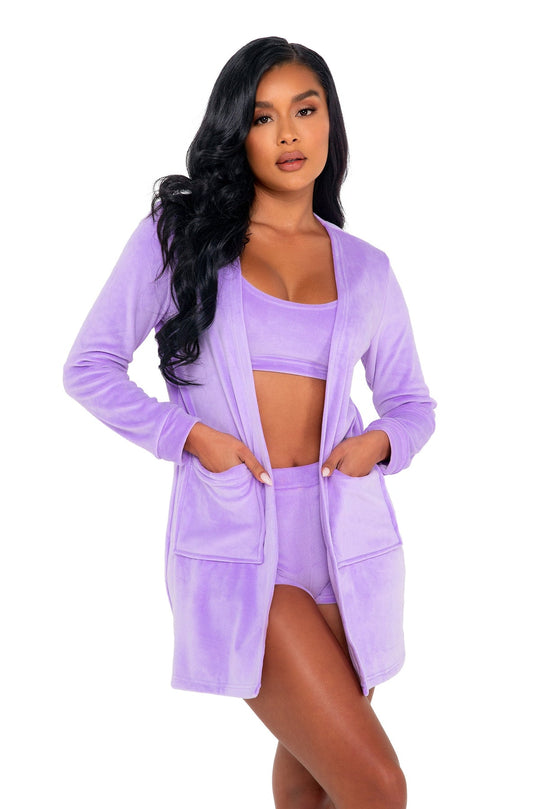 Load image into Gallery viewer, Super Soft and Cozy Velour Robe
