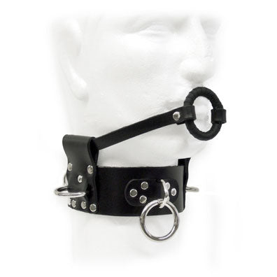 Collar With Open Mouth Gag