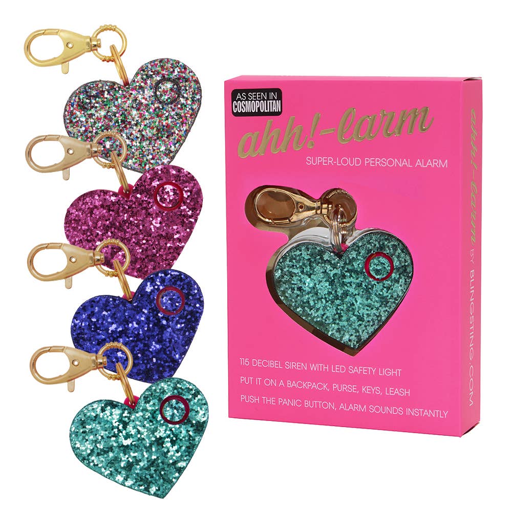 Load image into Gallery viewer, Glitzy Personal Heart Shaped Ahh!-larms
