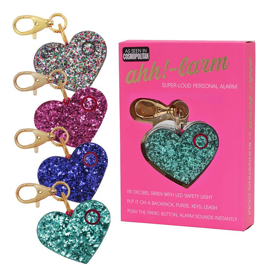 Glitzy Personal Heart Shaped Ahh!-larms