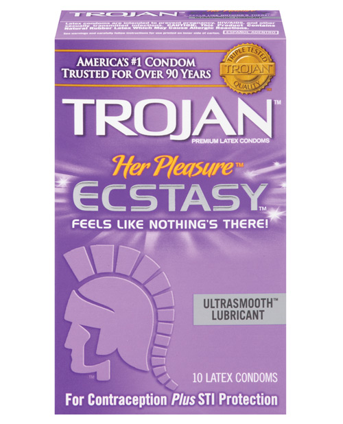 Trojan Her Pleasure Condoms 3 Pack