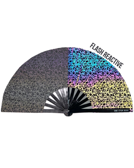 String Theory Reflective Hand Fan