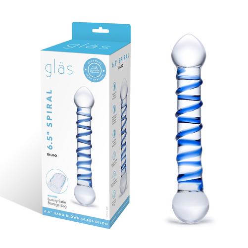 Load image into Gallery viewer, Glas 6.5&amp;quot; Spiral Dildo

