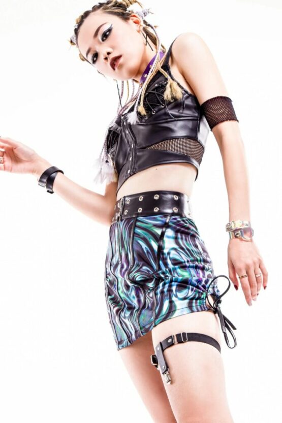 Dream Laser Leatherette Skirt