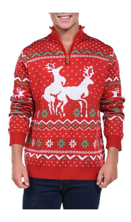 Tipsy Elves Men's Christmas Climax Sweater