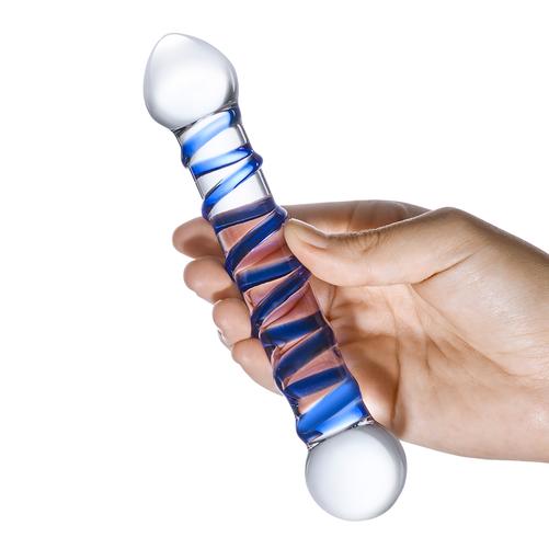 Load image into Gallery viewer, Glas 6.5&amp;quot; Spiral Dildo
