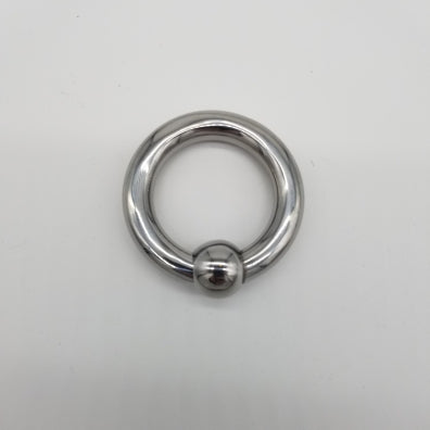 Metal Cock Ring with Ball
