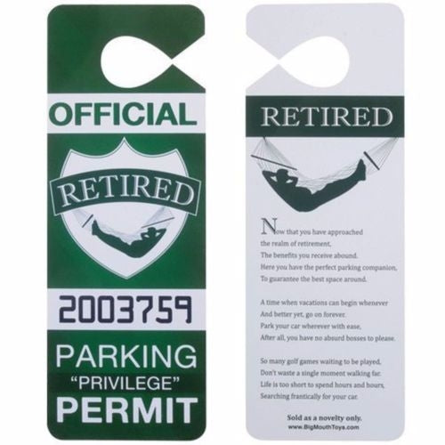 Load image into Gallery viewer, The Retired Privilege Parking Permit
