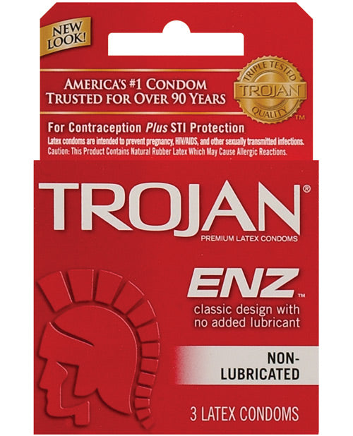 Trojan Enz Non-Lubricated 3 Pack
