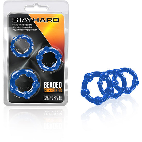 Blush Stay Hard Beaded Cockrings