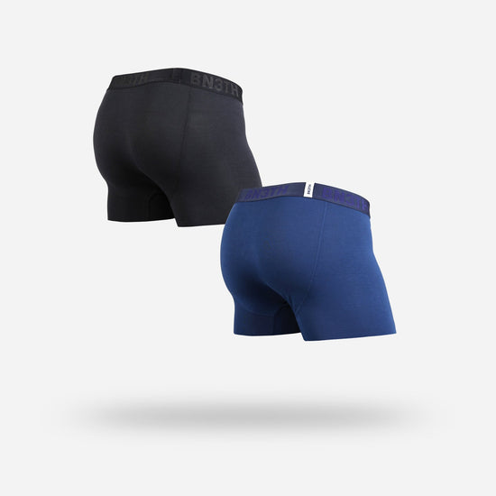 B3NTH Classic Boxer Brief 2 Pack- Black/Navy