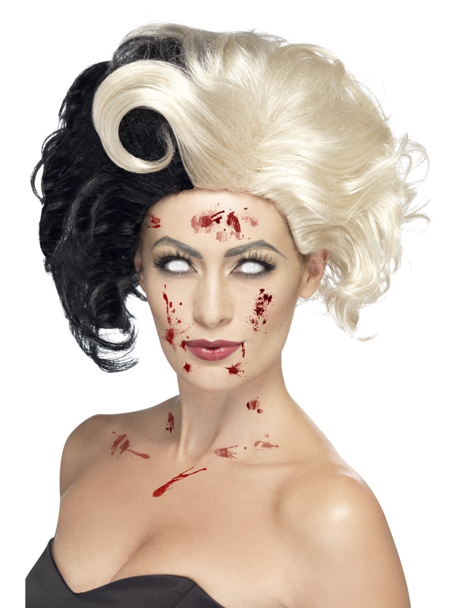 Evil Madame Wig - Black & Blonde