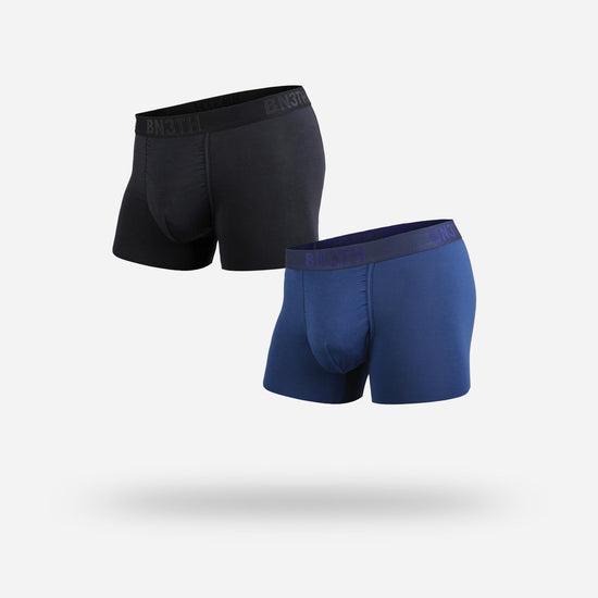 B3NTH Classic Boxer Brief 2 Pack- Black/Navy