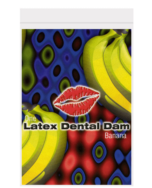 Load image into Gallery viewer, Banana Trust Flavored Latex Dental Dam
