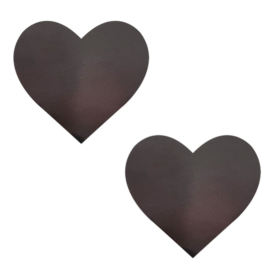 Temperature Reactive Black to Neon Heart Nipple Cover Pasties