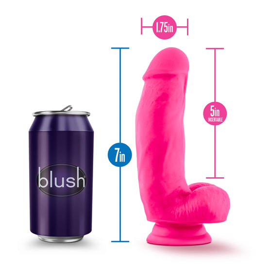 Blush Neo Elite 7" Dual Density Cock W/Balls